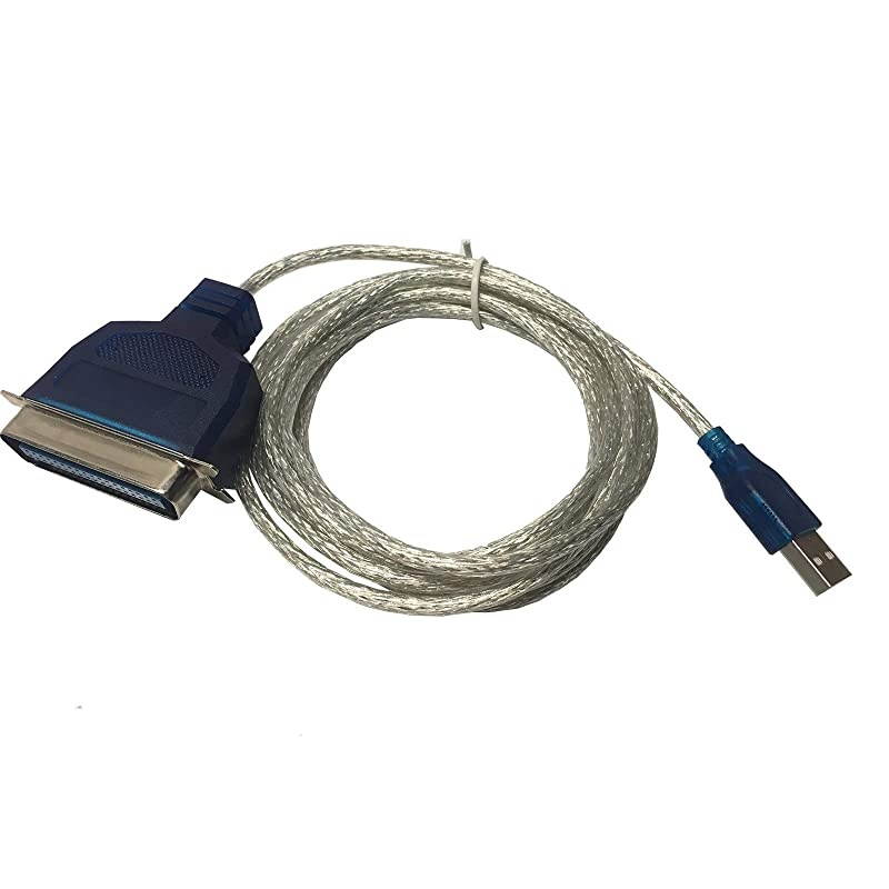 6Ft USB to Parallel IEEE 1284 Printer Adapter Cable PC Connect Your Old Parallel Printer to a USB Port Win XP7810 and MAC OS Compatible