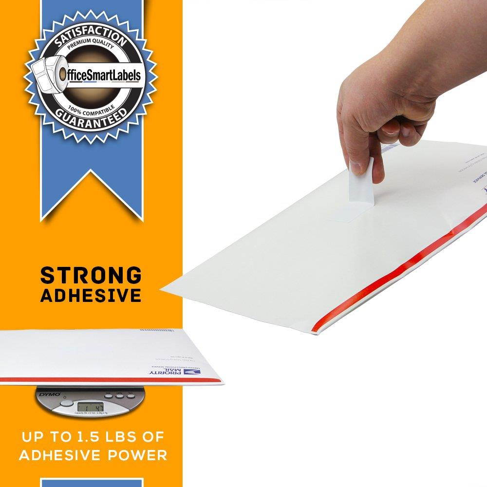 Dymo Compatible 30320 LabelWriter Self-Adhesive White Address Labels, 1-1/8" x 3-1/2" (10 Rolls, 260 Labels Per Roll)