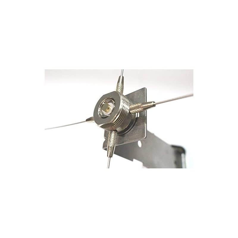 GPK-01 (21" Radials) NMO Mount Ground Plane Kit for Base or Field Use, SO-239 Connector, Mounts to 2" Pole, Mast, Pipe