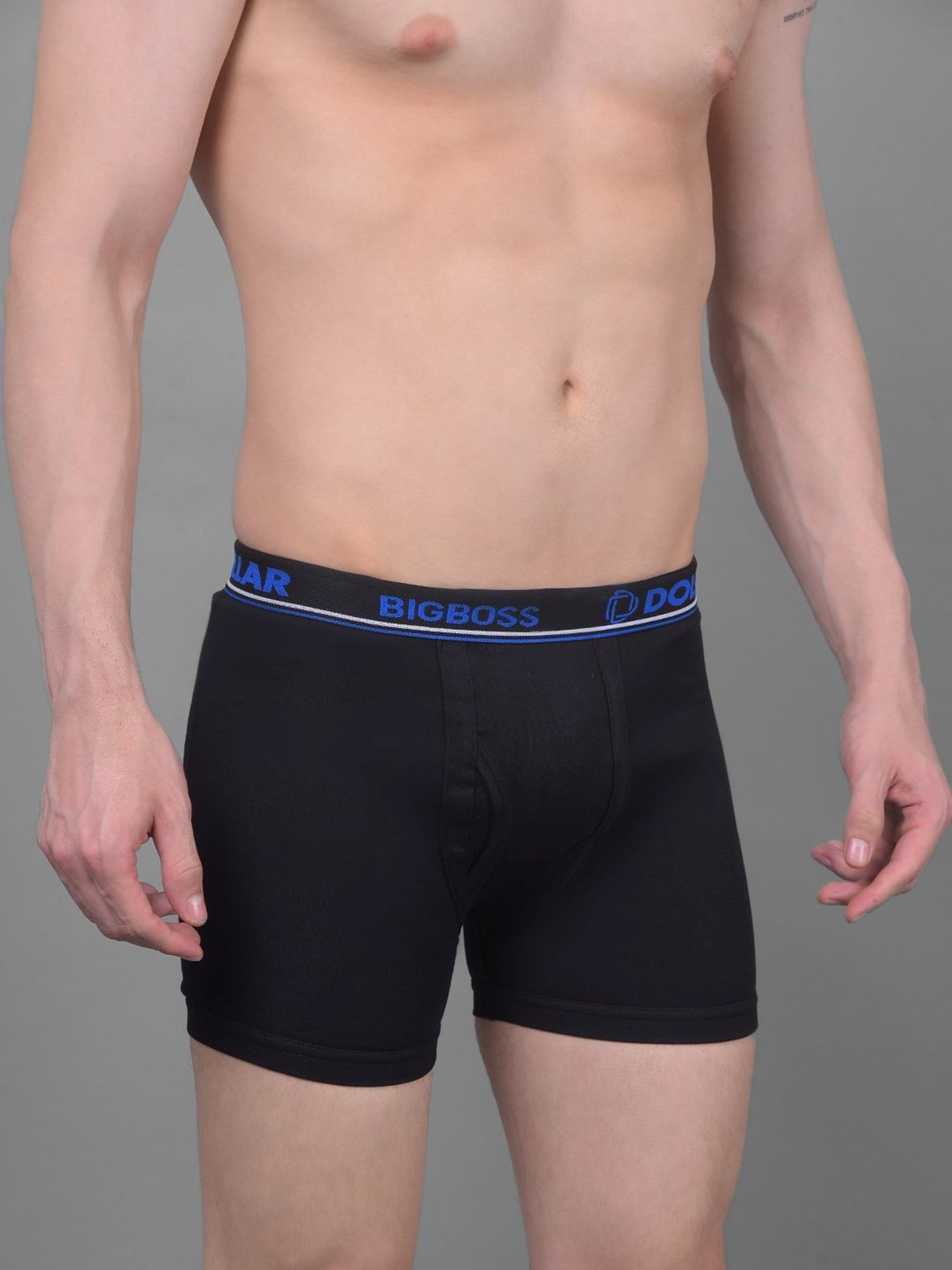 Dollar Bigboss Assorted Cotton Regular Fit Trunks - Pack Of 3