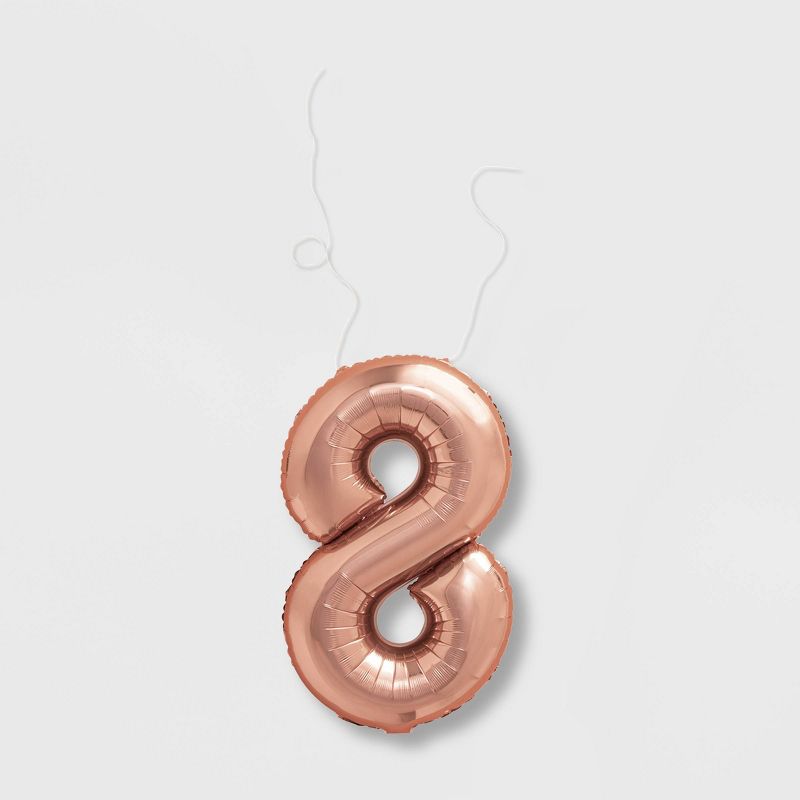 "8" Foil Balloon Rose Gold - Spritz™