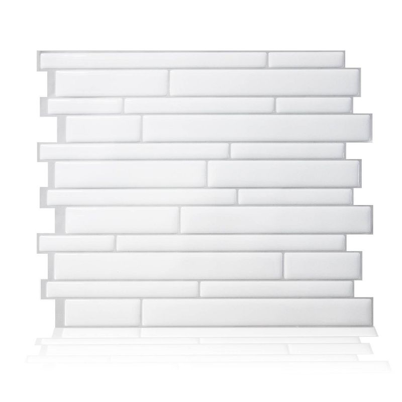 Smart Tiles Milano Blanco Tile Wallpaper White