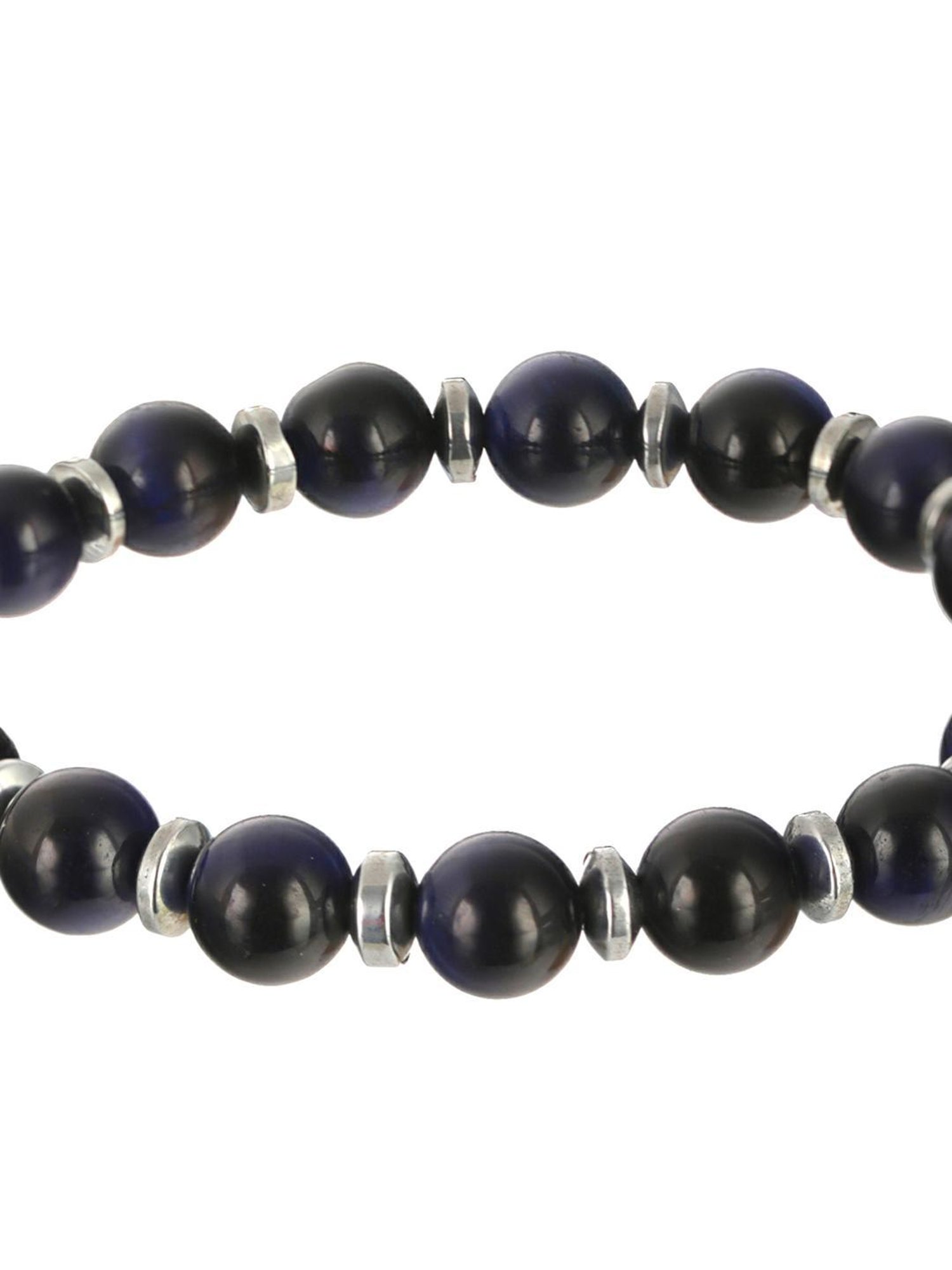 Bold by Priyaasi Blue Beaded Bracelet for Men