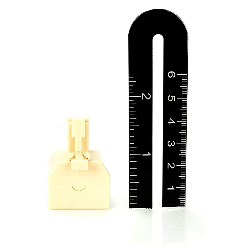 Jack Phone Wall Adapter - 2 Pack, Ivory - 2-Way Phone Splitter (2 Lines) Wall Jack Phone RJ11 Adapter