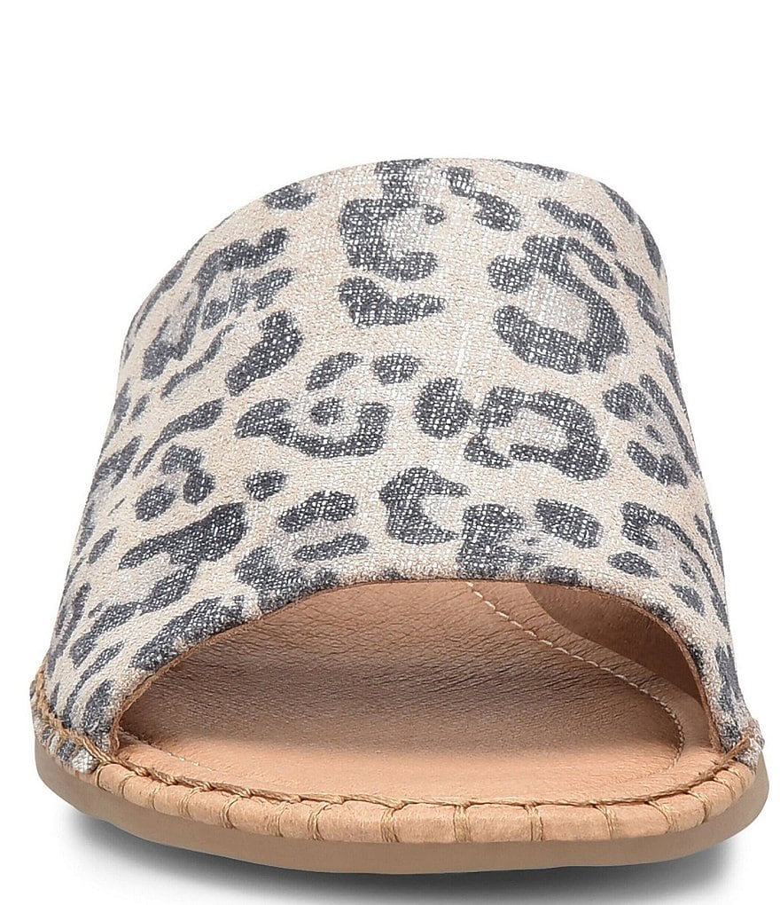 Sofft Nalanie Leopard Print Slides