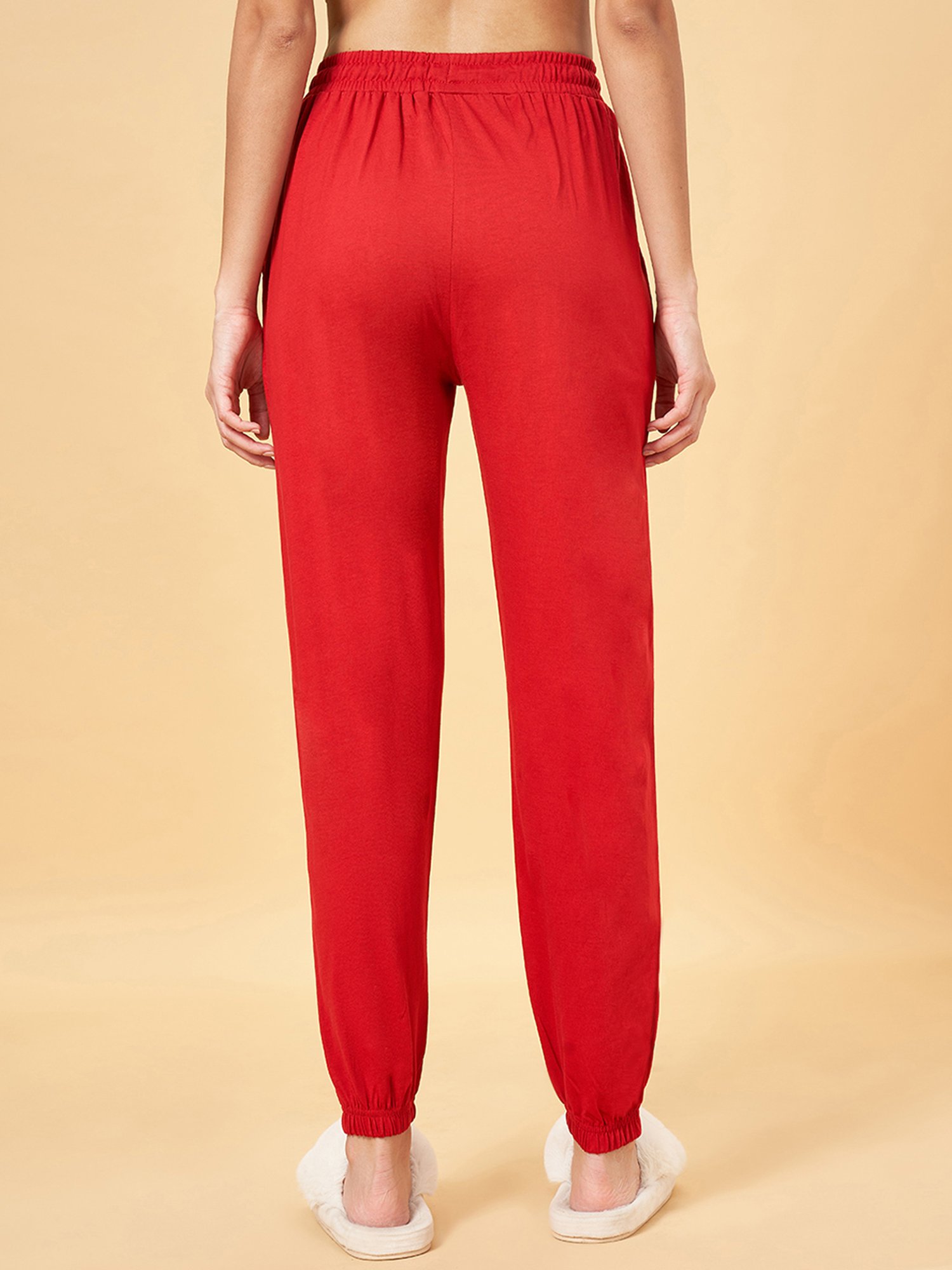 Dreamz by Pantaloons Jester Red Cotton Printed Joggers