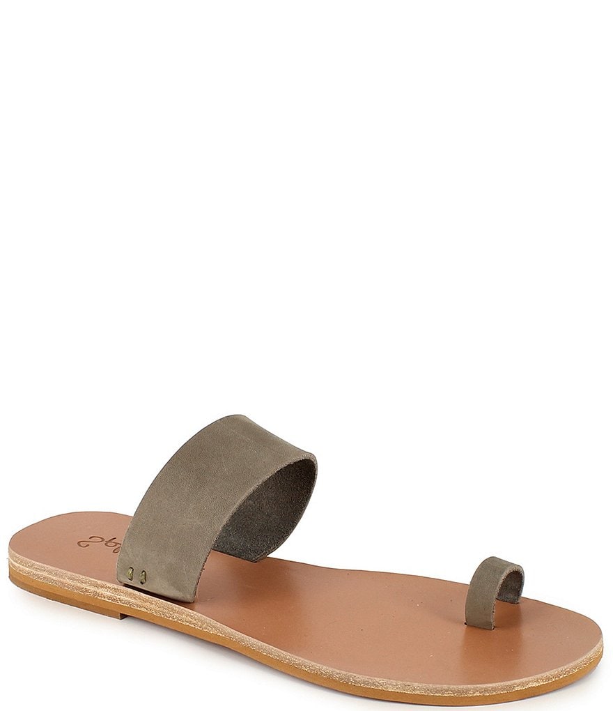 Splendid Serenity Leather Toe Ring Thong Sandals