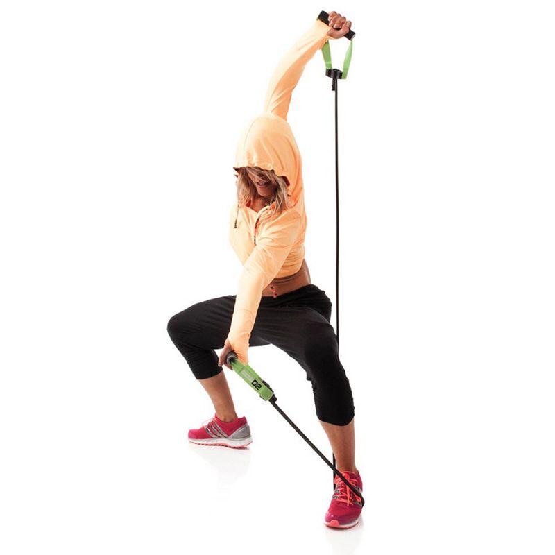 Escape Fitness Lightweight Multi Function Elastic Power 02 Tubes for Conditioning, Flexibility, and Cardio, Green