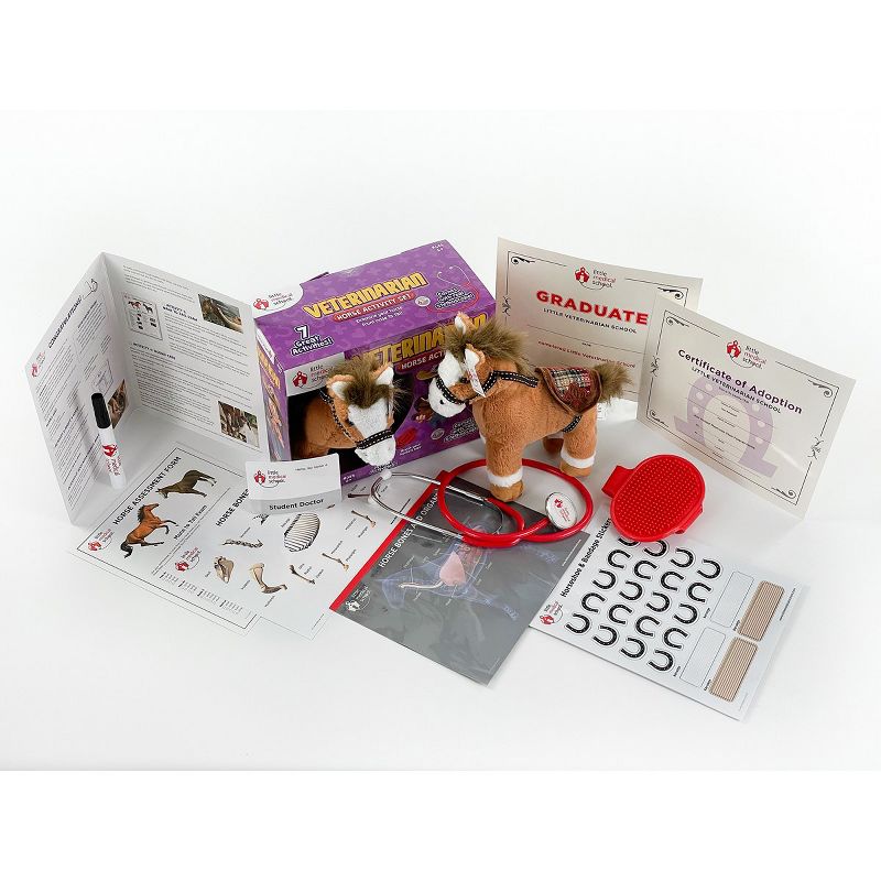 Little Medical School Veterinarian Horse Activity Set - 7 Great Activities
