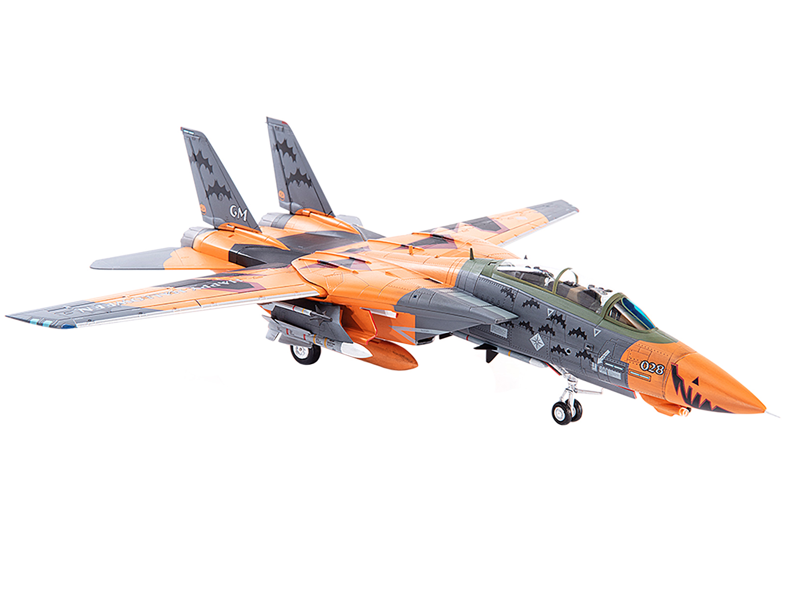 Grumman F-14B Tomcat Fighter Aircraft "VF-103 Jolly Rogers USS George Washington" (2000) United States Navy "Air Power Series" 1/72 Diecast Model by Hobby Master
