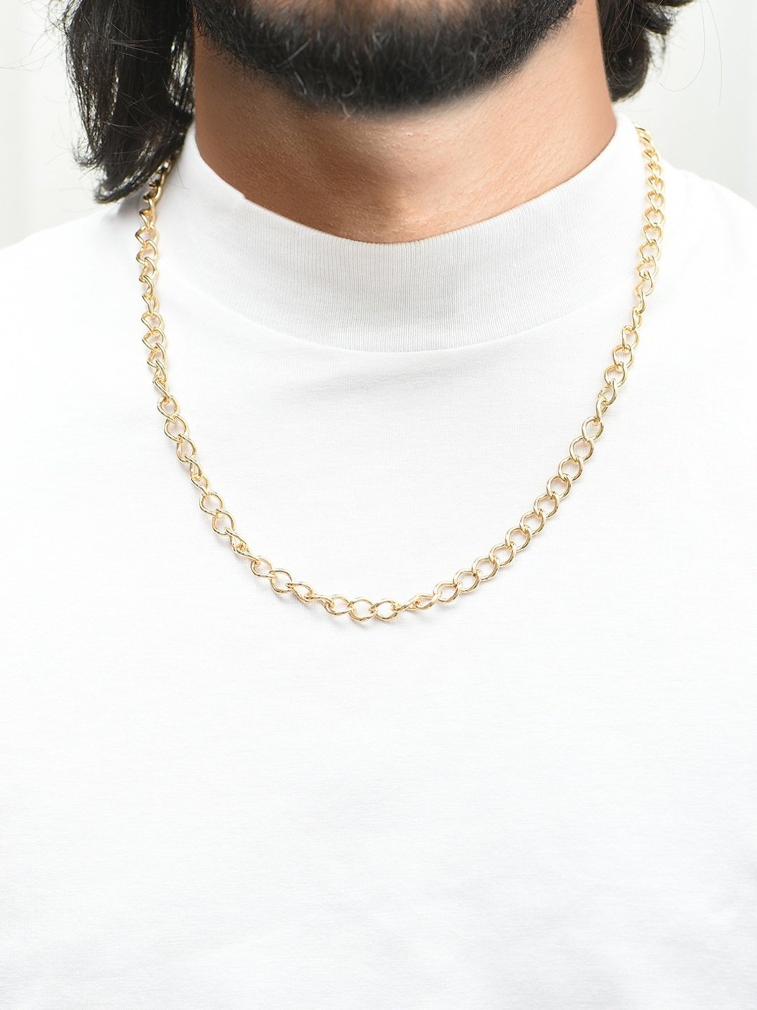 The Bro Code Attractive Fusion Golden Necklace for Men