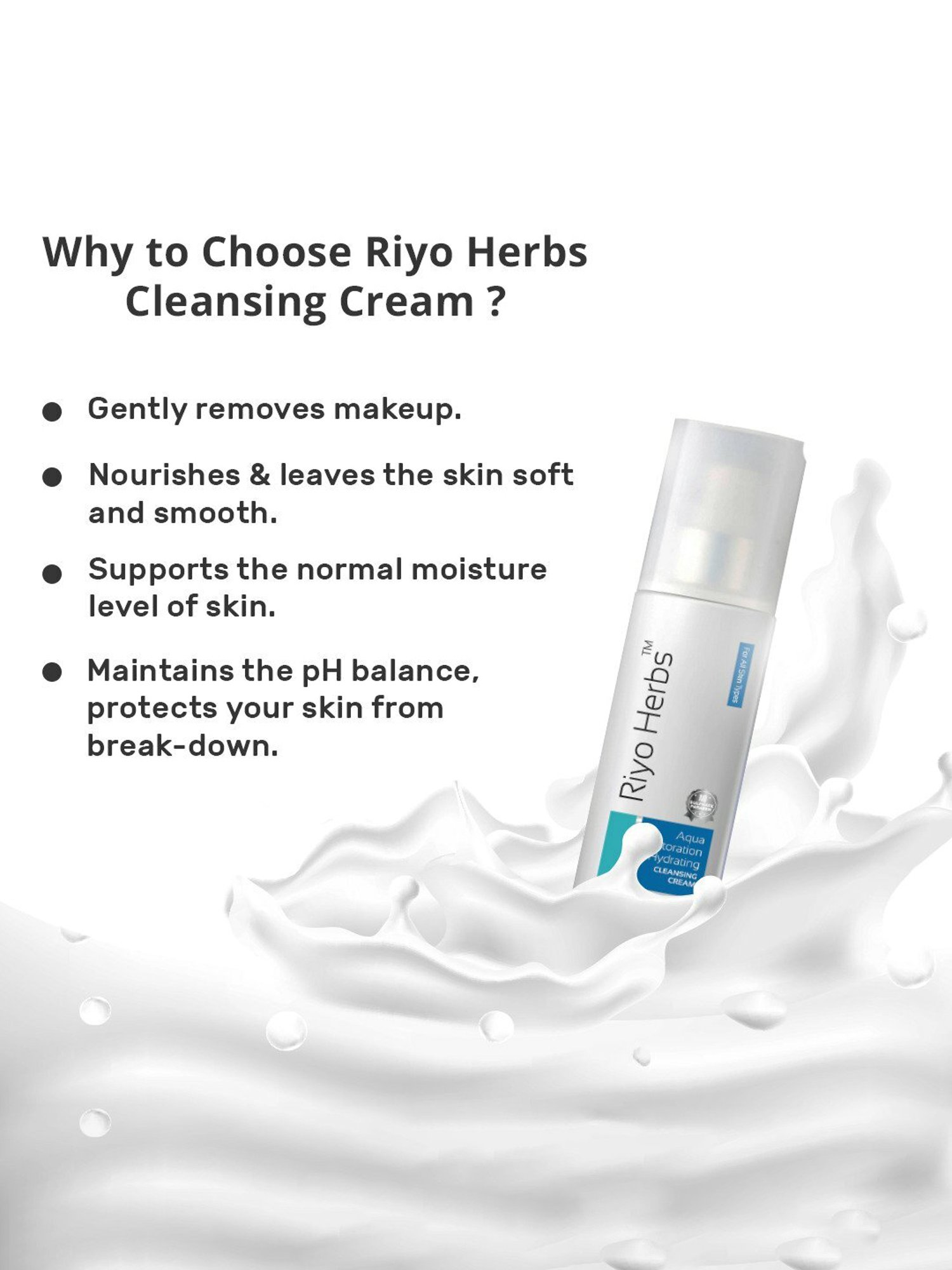Riyo Herbs Aqua Restoration Cleansing Cream - 100 ml