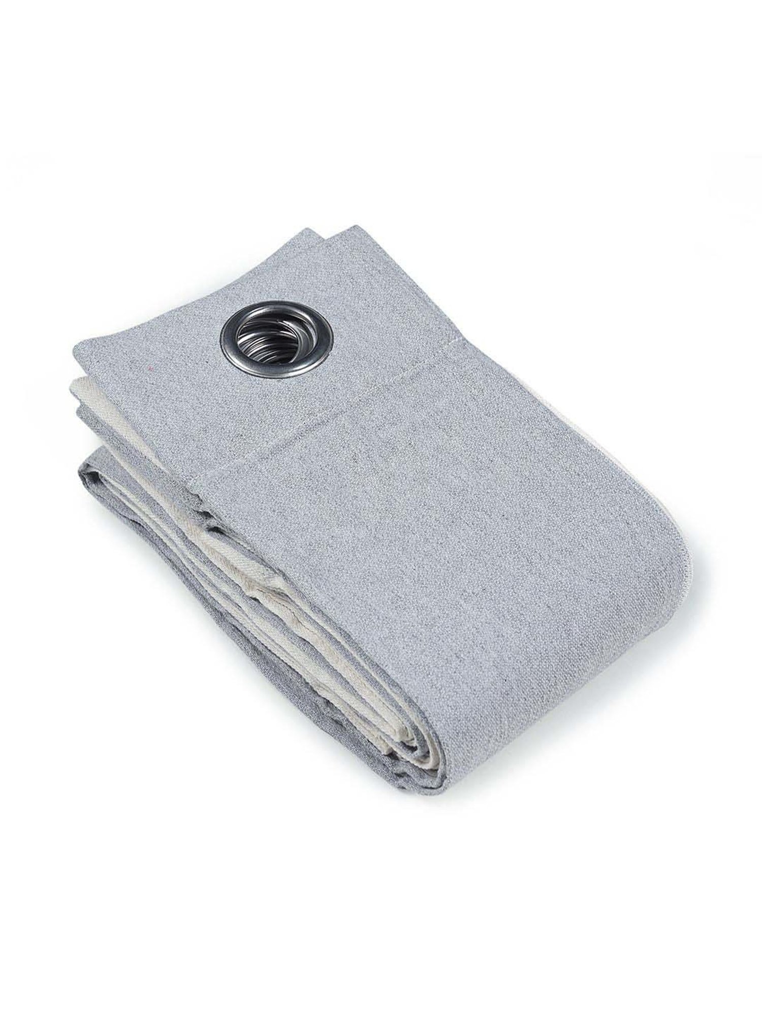 Saralhome Balanced Cotton Door Curtain 1pc, Grey. 4X7 Feet