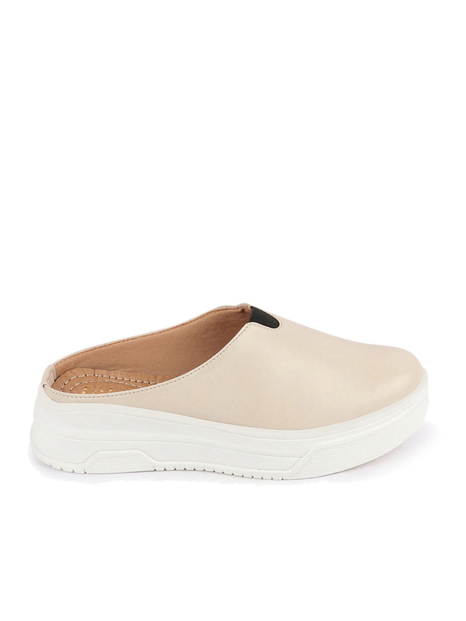 Fausto Women's Cream Mule Shoes