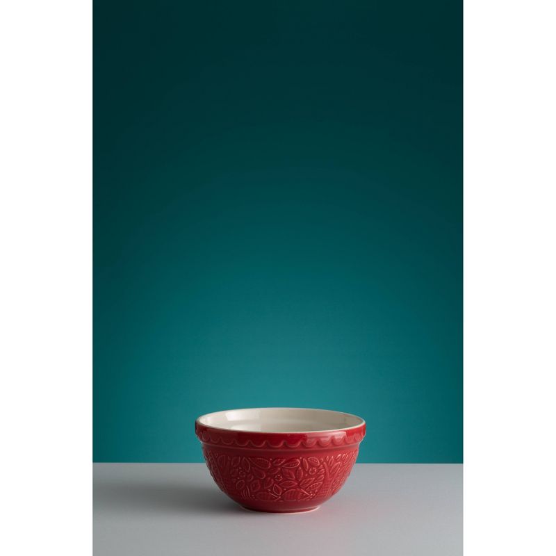 Mason Cash 40oz 2pk Earthenware Mixing Bowls Red