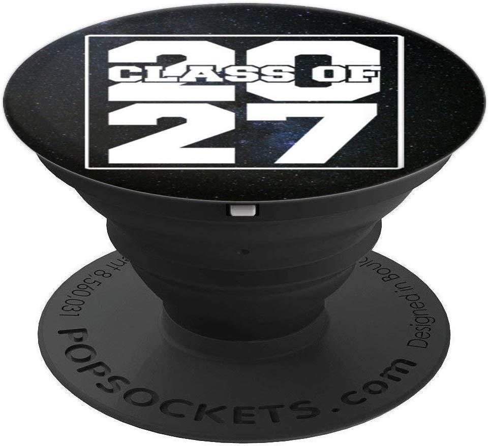 Class of 2027 First Day of School Grow With Me Graduation PopSockets Grip and Stand for Phones and Tablets