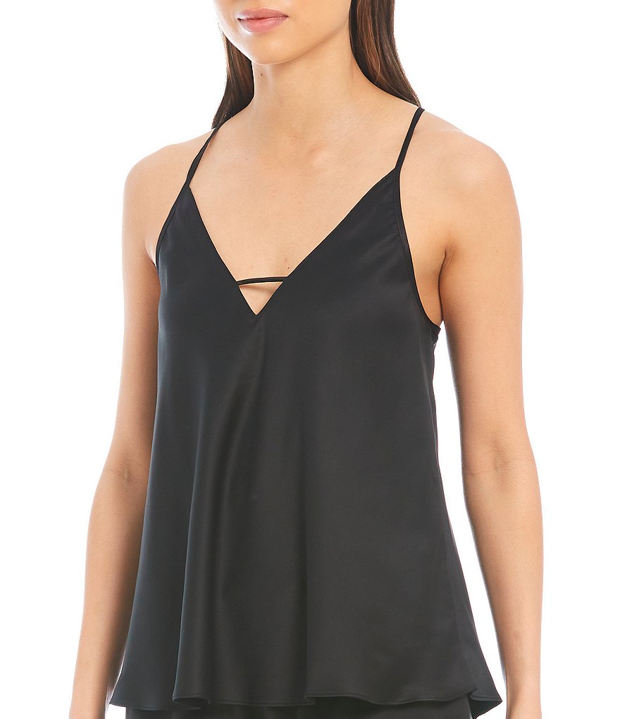 Flora Nikrooz Victoria Satin Sleeveless Coordinating Keyhole Camisole