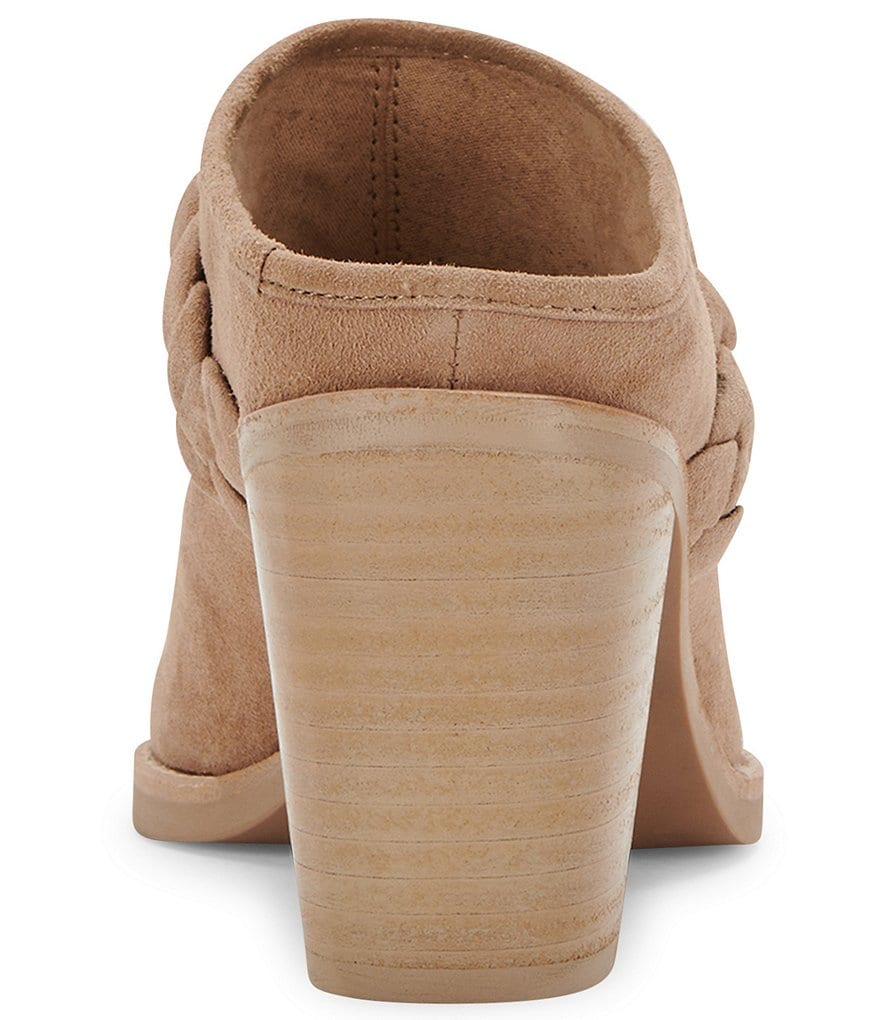 Dolce Vita Serla Braided Strap Suede Shootie Mules