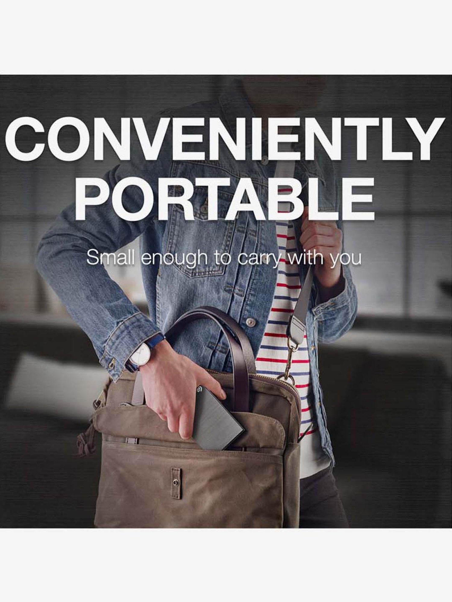 Seagate One Touch 4TB External HDD with Password -Gray for Win & Mac - STKZ4000404