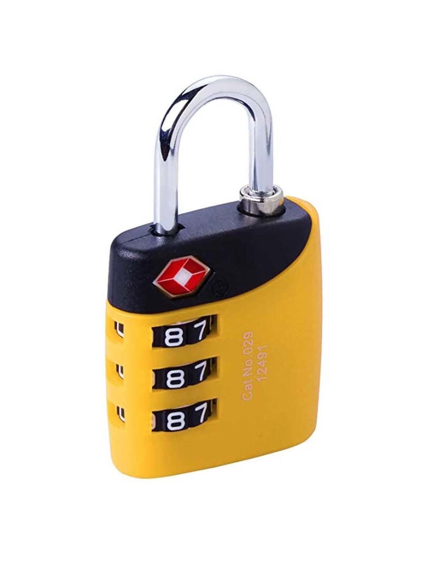Travel Blue Yellow TSA Lock