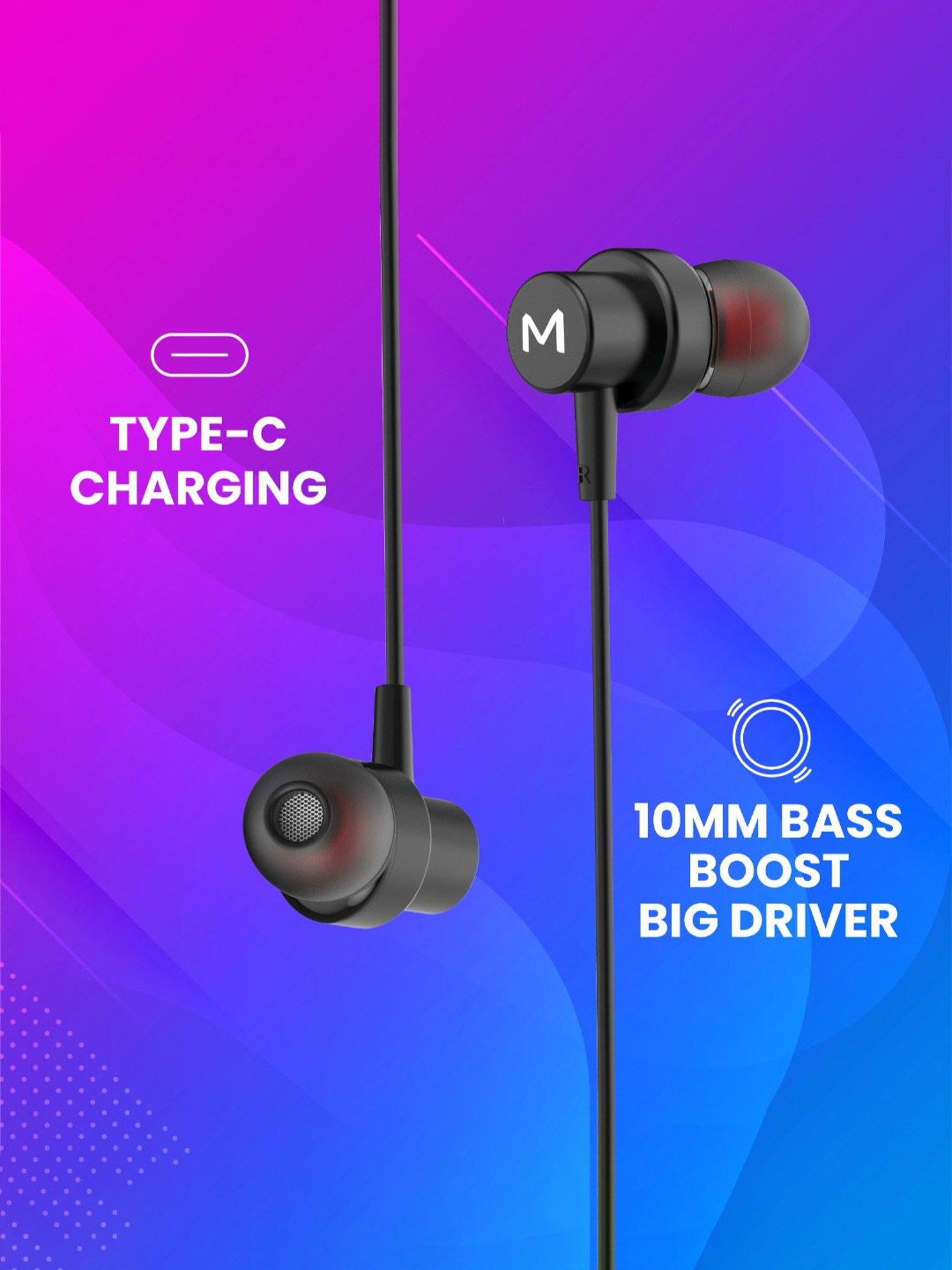 Maxx NX131 In Ear Bluetooth Neckband with Upto 25 Hours Playback & Fast Charging (Black)