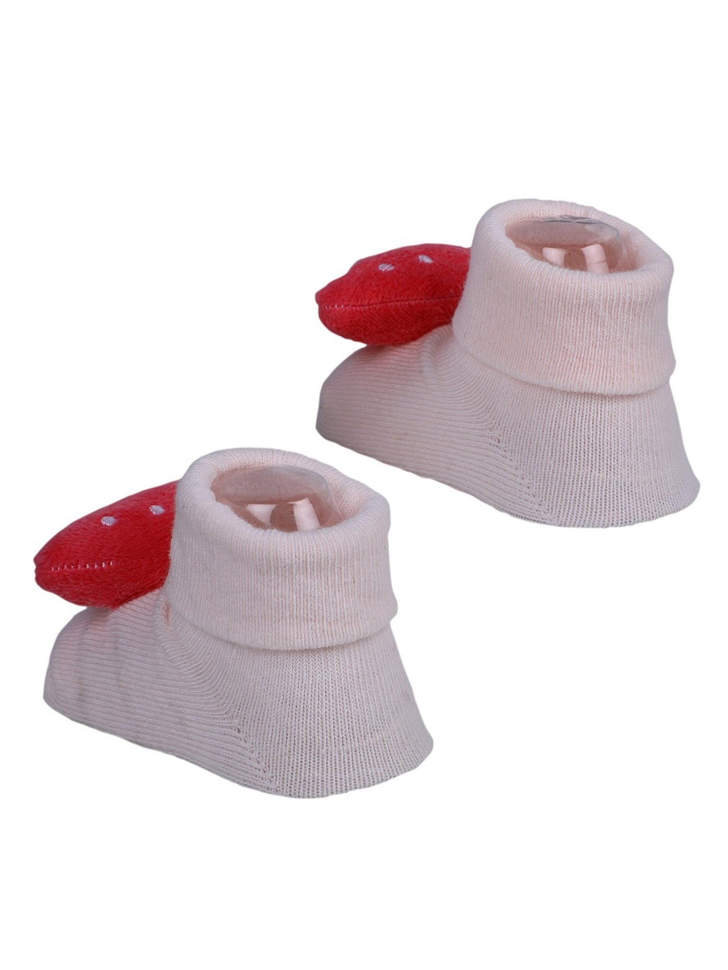 Baby Moo Kids Pink Cotton Applique Socks