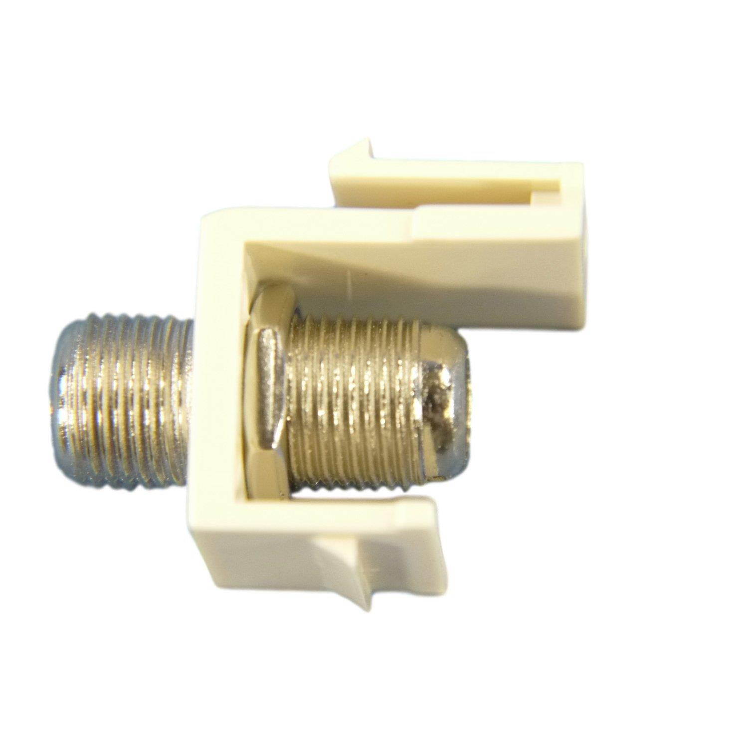 Cooper Wiring Devices 5552-5EA F-Series Coax Connector, Almond