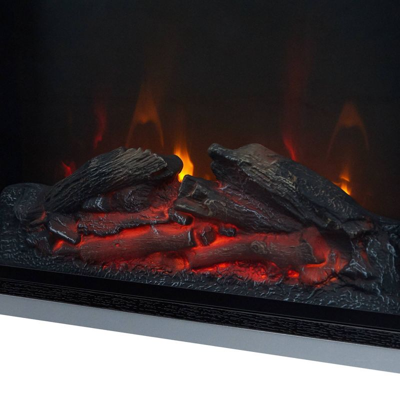 Lainey Fireplace TV Stand for TVs up to 65" Black - Versanora