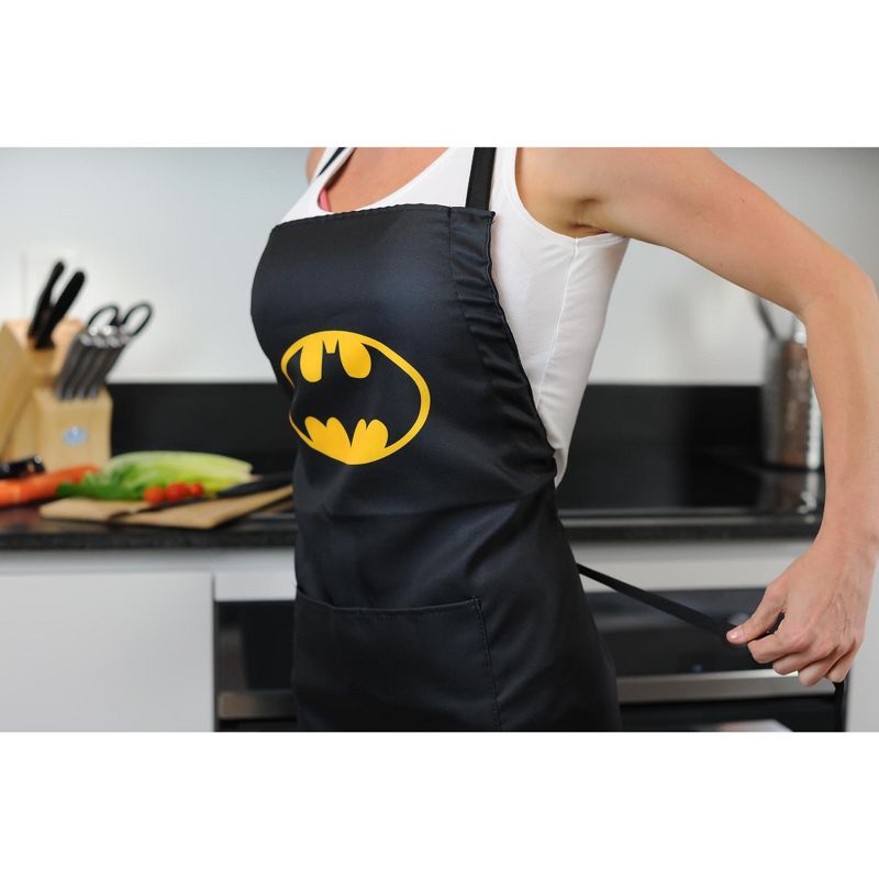 Seven20 DC Comics Batman Logo Adjustable Adult Apron W/ Pockets | One Size
