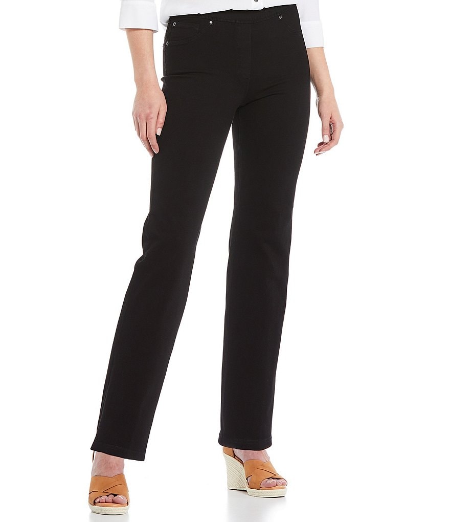 Slim Factor by Investments Classic Waist Denim Slim Straight Leg Jeans