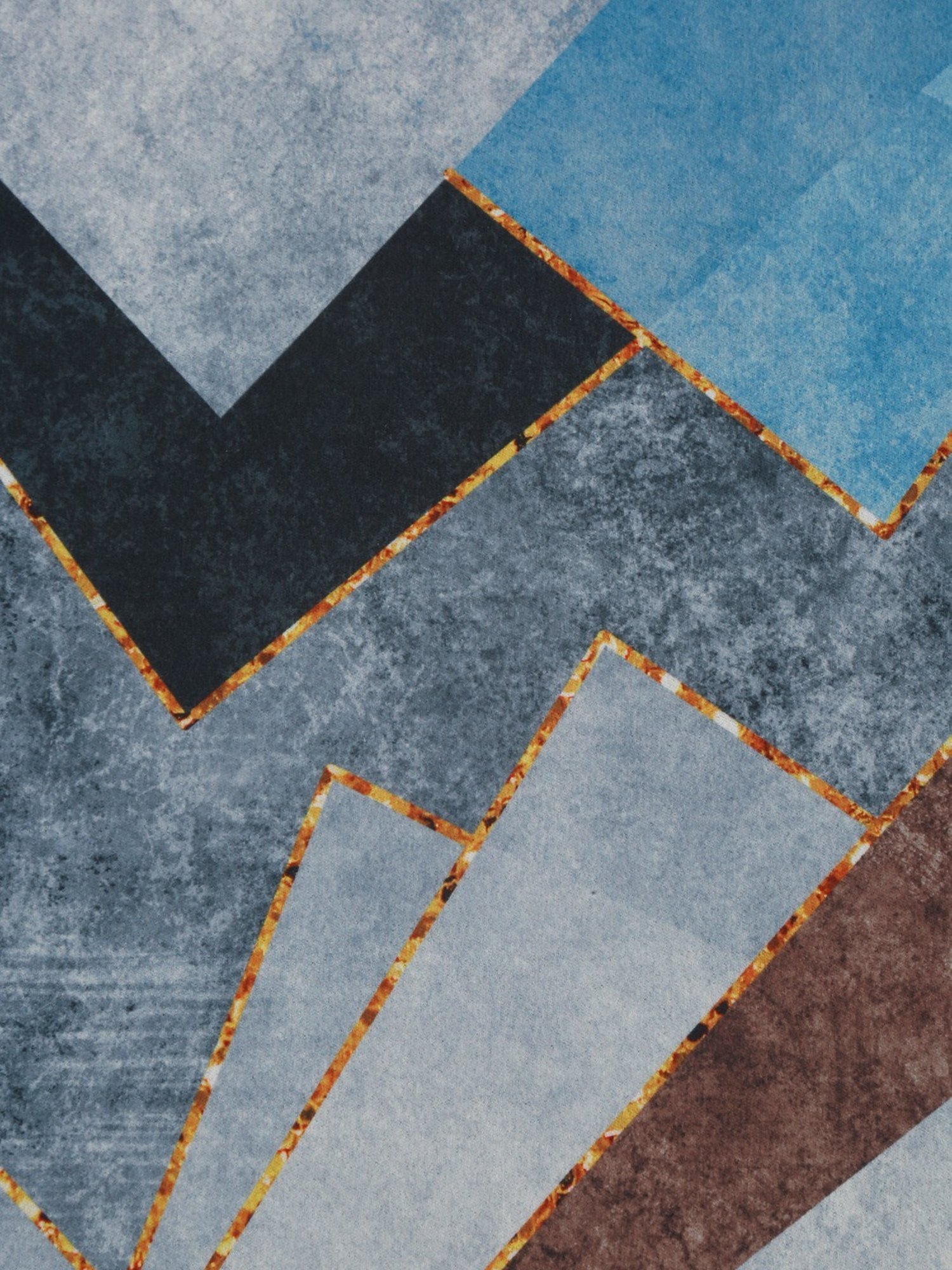 HOSTA HOMES Anti Skid Abstract Multicolor Others Non Slip Bath mat