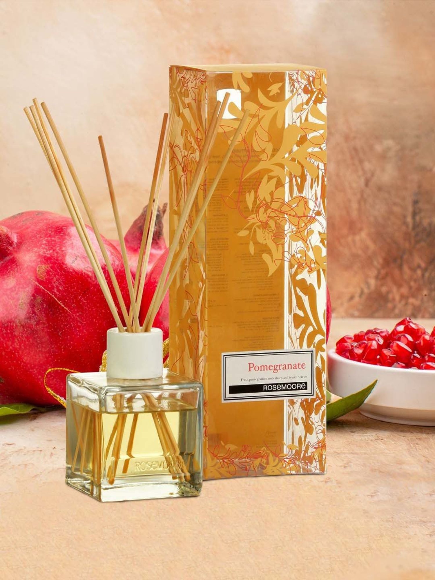 Rosemoore Reed Diffuser Set with Aroma Oil & Reed Stick Pomegranate - 200 ml