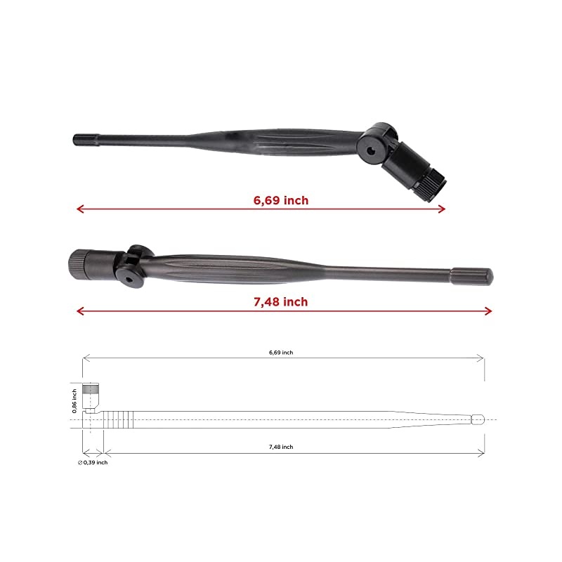 WiFi Antenna 9dbi 24ghz 5ghz 58ghz Dual Band rp SMA Universal Connector for Router pc Desktop USB Adapter pcie Cards IP Camera Drone and ps4 Build Wireless Range Extender