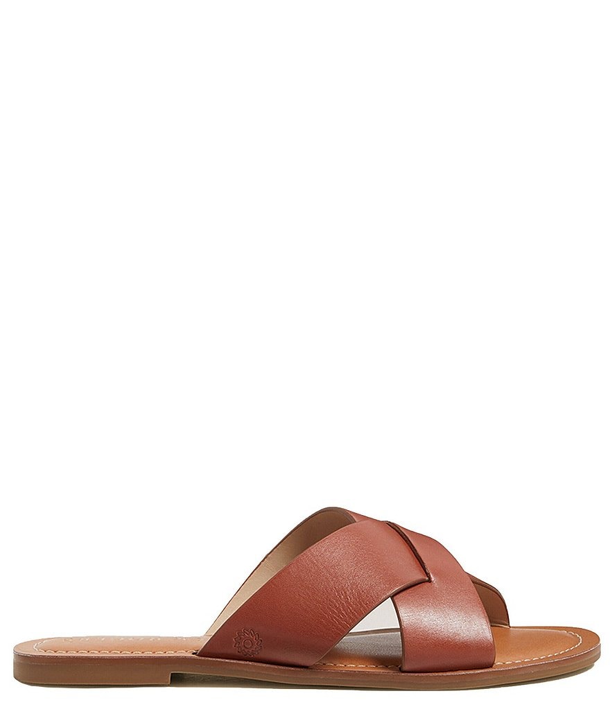 Jack Rogers Slotted Sloane X Band Leather Sandals