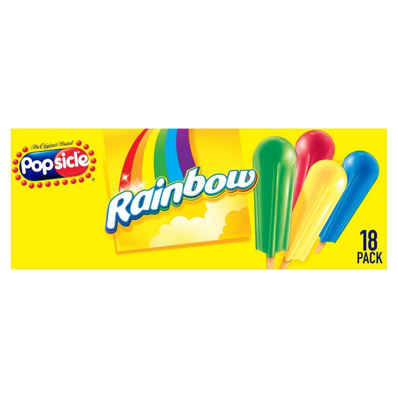 Popsicle Lemonade Blue Raspberry Strawberry Watermelon Rainbow Ice Pop - 18ct