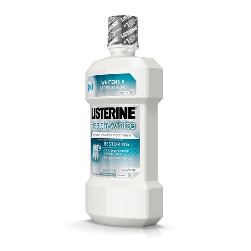 Listerine Healthy White Teeth Whitening Fluoride Mouthwash - 32 fl oz