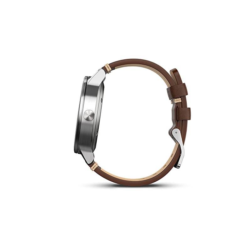 vivomove Premium - Stainless Steel with Leather Band