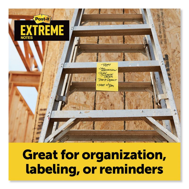 Post-it Extreme Notes XL Notes w/Holder Green-Orange-Yellow 4.5 x 6.75 XT4569PHOLD