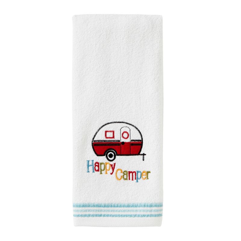 2pc Retro Camper Hand Towel Set White - SKL Home