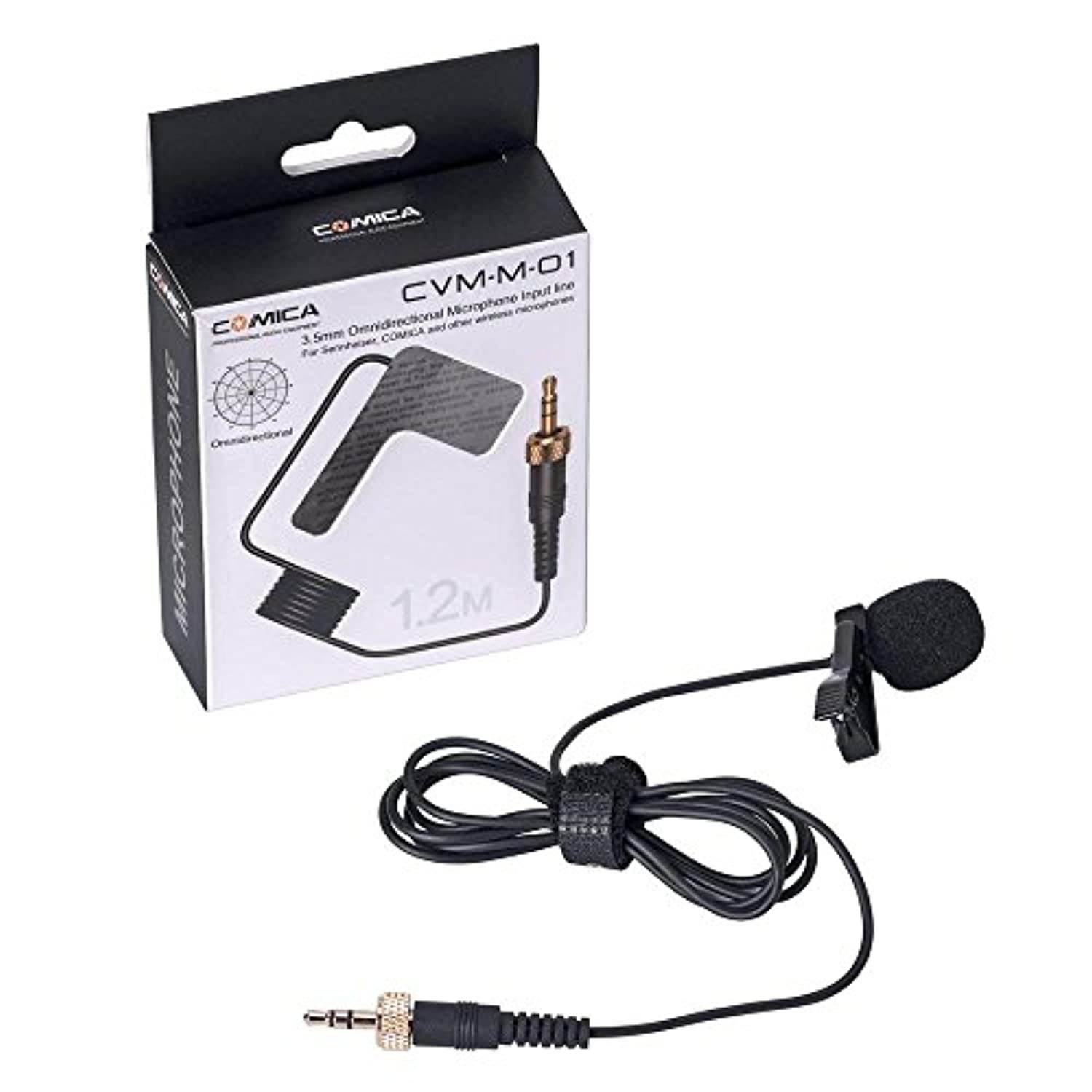 Comica CVM-M-O1 Omnidirectional Lavalier Lapel Microphone for Comica Sennheiser and Other Wireless Transmitter (3.94ft) (CVM-M-01)