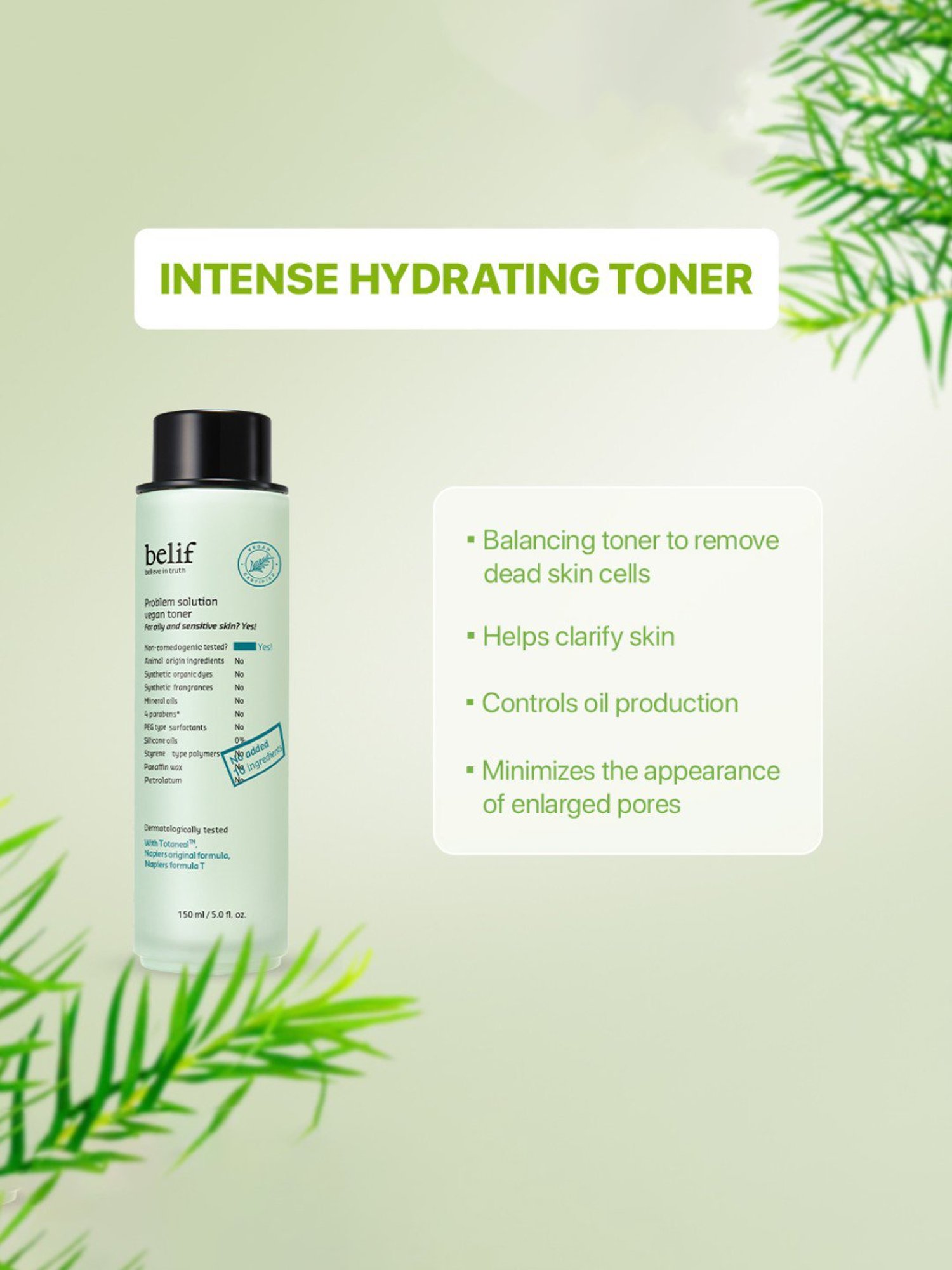 Belif Problem Solution Vegan Toner - 150 ml