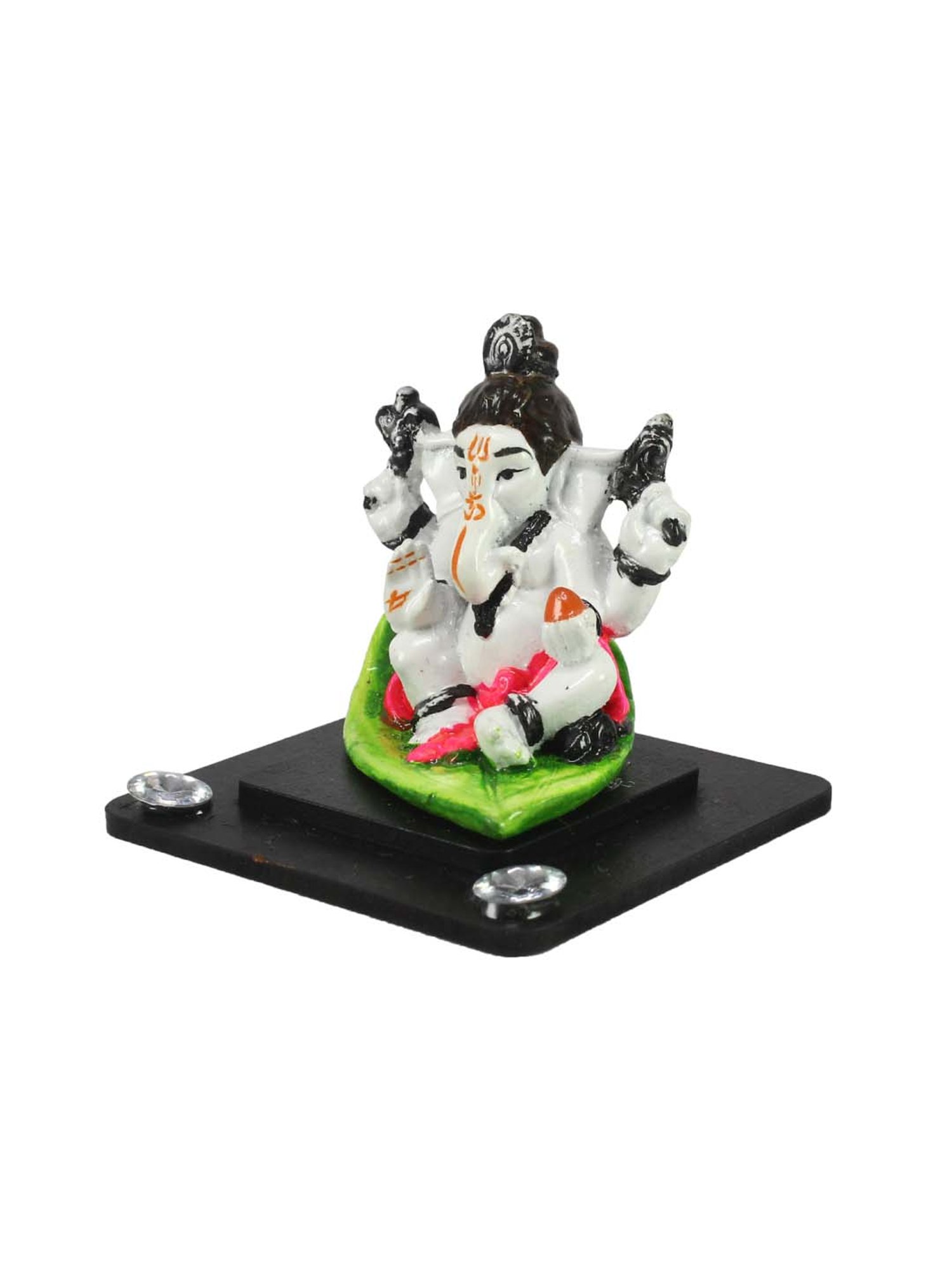 eCraftIndia Decorative Lord Ganesha Showpiece for Car Dashboard, Home Temple and Office Desks