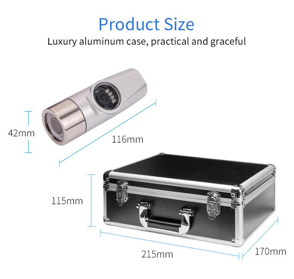 30m Dual lens 9" HD LCD Monitor Fish Finder Underwater Fishing  Recording Video