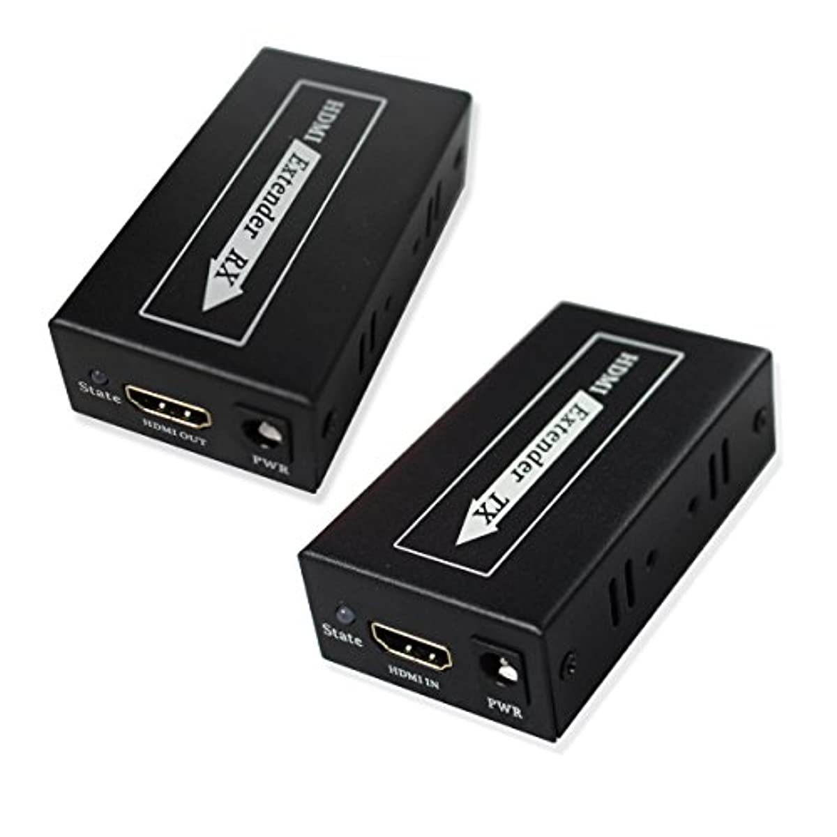 Wiistar HDMI Extender Transmitter Receiver Over Single Cat 6 Ethernet Cable (CAT6 RJ45 up to 60M) HD 1080P for HDTV DVD Player