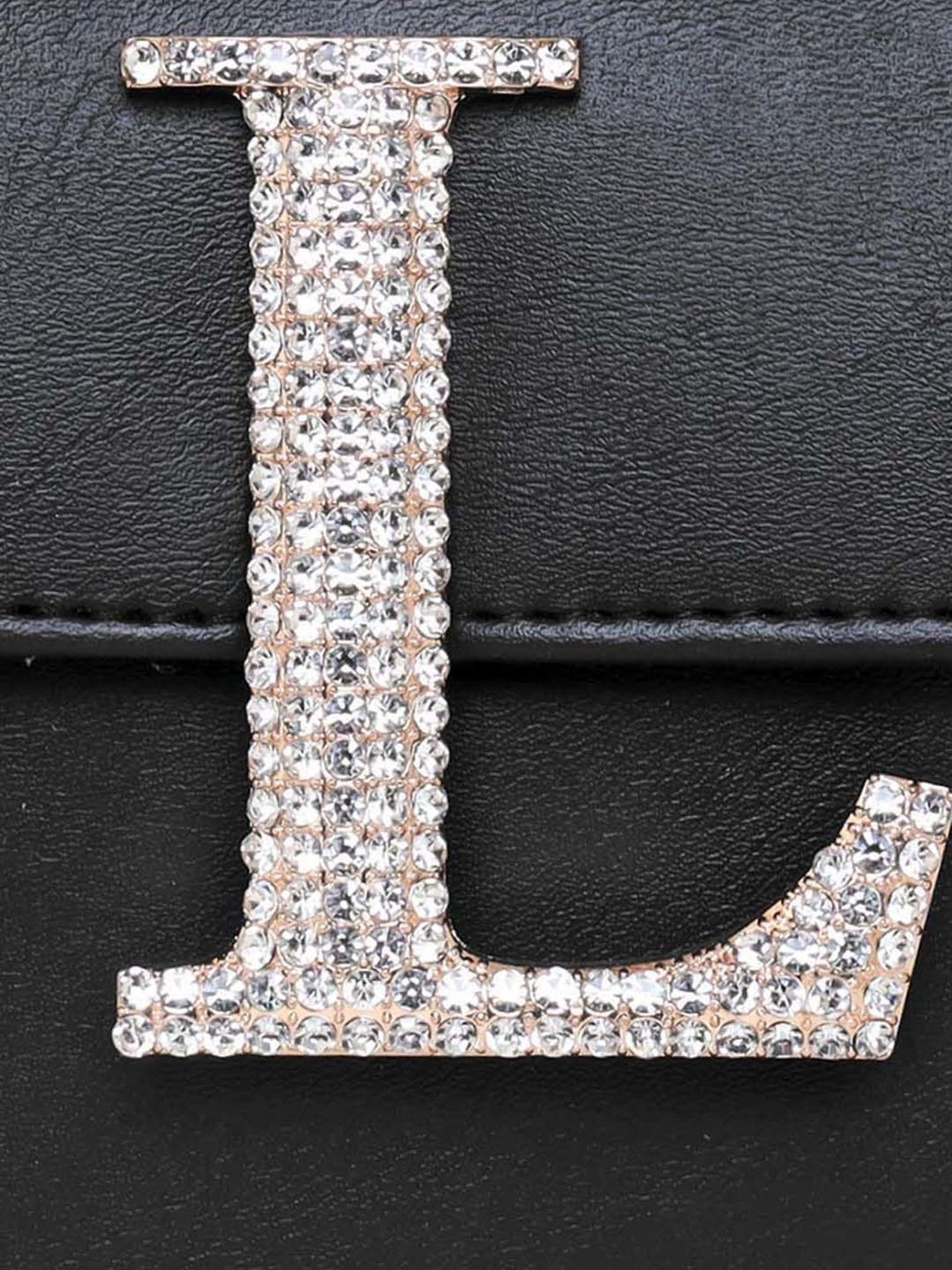 Esbeda Black Embellished Small Sling Handbag