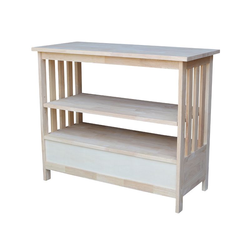 Rosemark 3 Door Media Credenza TV Stand for TVs up to 66" Gray - Treasure Trove Accents