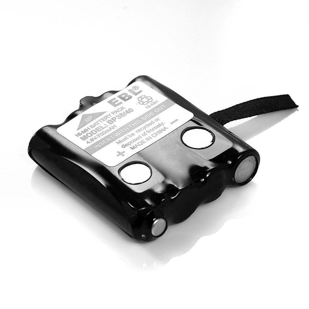 EBL 2 Pack Two-Way Radio Batteries Replacement Battery for Uniden BP-38 BP-39 BT-1013 BT-537 BP-40 FRS-008
