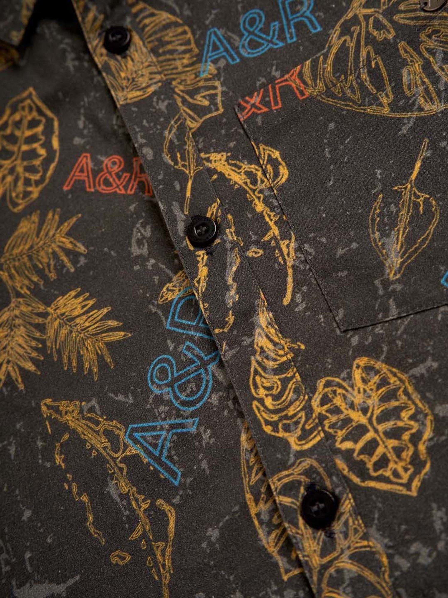 Angel & Rocket Kids Green & Yellow Cotton Printed Shirt