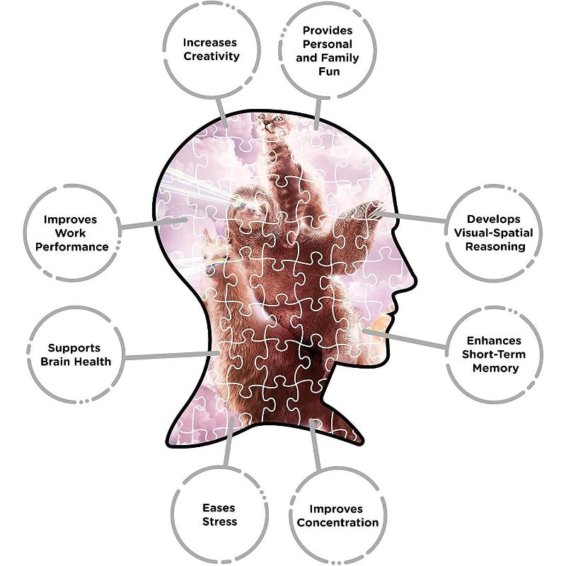 NMR Distribution Random Galaxy Laser Eyes Cat Sloth Llama 500 Piece Jigsaw Puzzle