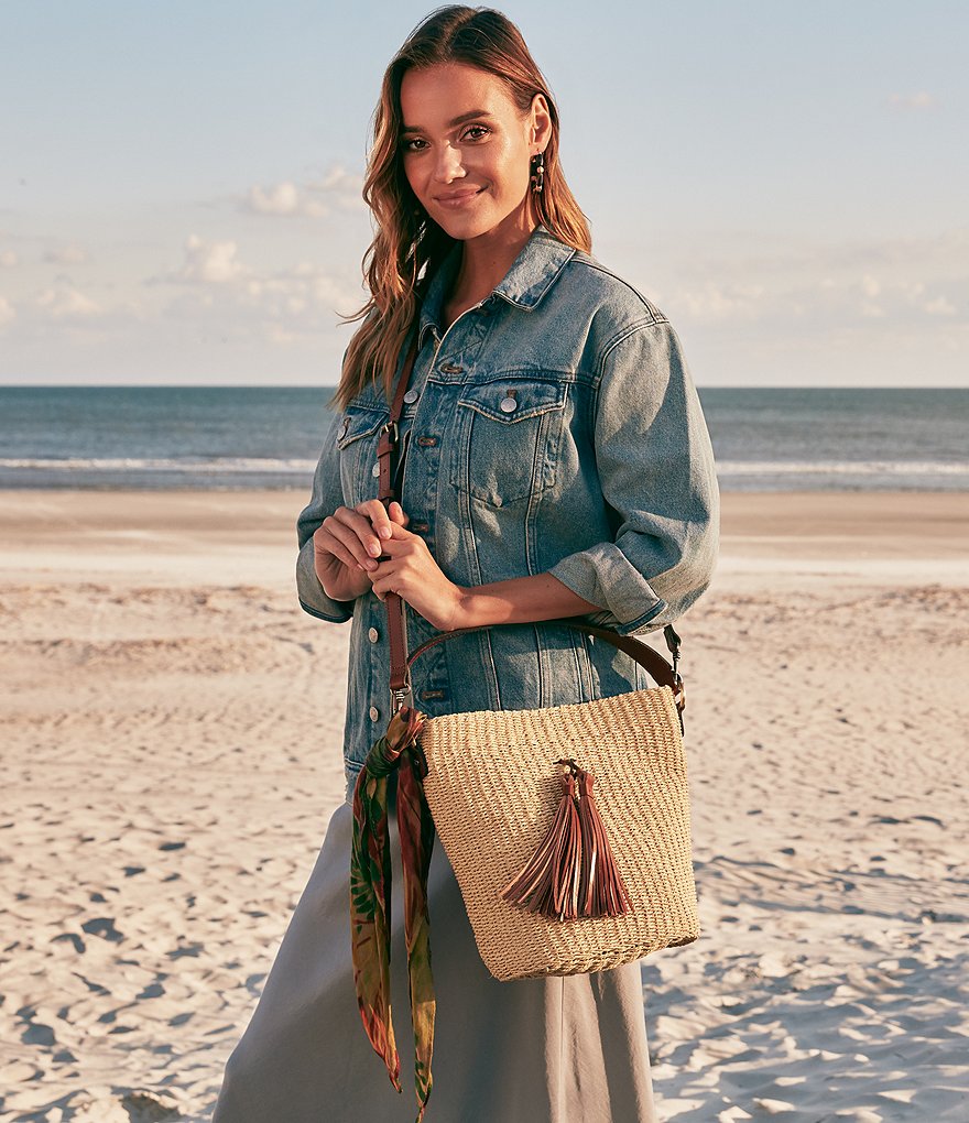 Dooney & Bourke Saffiano Collection Drawstring Bucket Bag